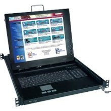 NTI RACKMUX-D17-N 17 inch DVI USB + PS/2 KVM Drawer with Numeric Keypad