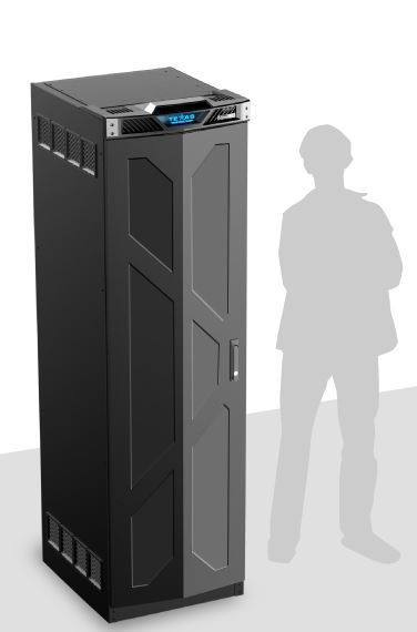 Atlas TT40-25S Texas Tough 40RU 25inch Deep Rack with Solid Door