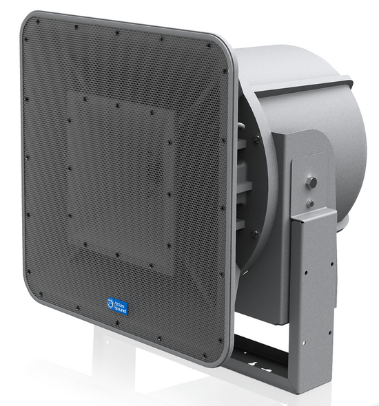 Atlas AH99-12T-BSG 12inch 2-Way Stadium Horn System 90 degree x 90 degree, Battle Ship Grey