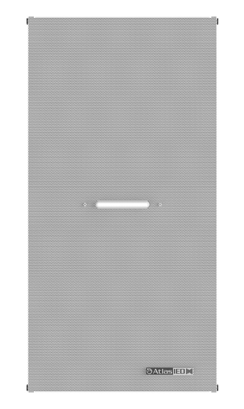 Atlas IP-12SYSMF 8 in 1 ft x 2 ft Drop Tile Ceiling PoE+ IP Loudspeaker Endpoint with Microphone and Flasher