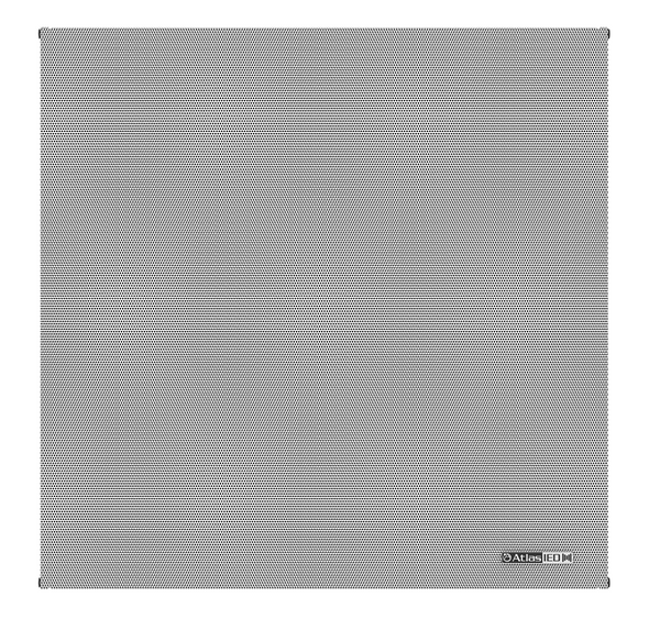 Atlas IP-22SYSM 8 in 2 ft x 2 ft Drop Tile Ceiling PoE+ IP Loudspeaker Endpoint with Microphone