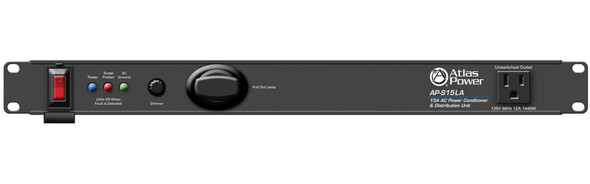 Atlas AP-S15LA 15LA Power Conditioner and Distribution Unit with IEC Power Cord and Lamp