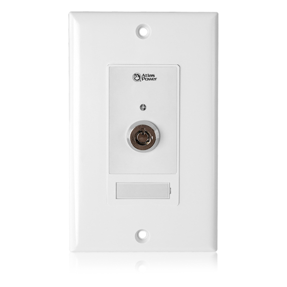 Atlas WPD-KSWCC Wall Plate Key Switch, Hard Contact Closure