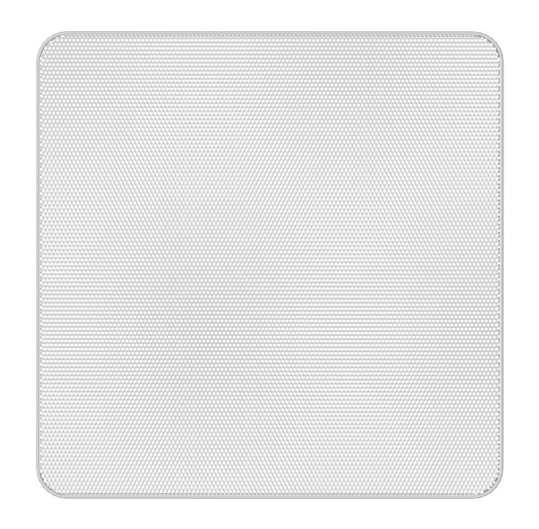 Atlas EGS63W Edgeless White Square Grille for Use with FAP63T-W