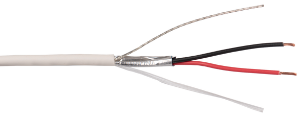 Liberty Cable 22-2C-PSH-BLK-RAN Black Commercial Grade General Purpose 22 AWG 2-Conductor Plenum Shielded Cable Reel