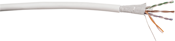 Liberty Cable 24-4P-L6SH-WHT-500 500ft White Category 6 F/UTP 23 AWG 4 Pair Shielded Cable Reel