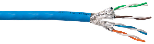 Liberty Cable 24-4P-L8SH-BLU 1000ft Blue Liberty Brand Category 8 Cable Reel