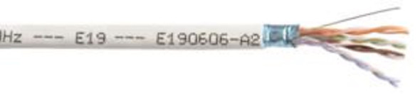 Liberty Cable 24-4P-P-L5SH-BLK-RAN Black Category 5e F/UTP EN Series Plenum 24 AWG 4 Pair Shielded Cable Reel