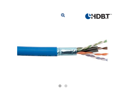 Liberty Cable 24-4P-P-L6ANS-BLU Category 6A Non-Contiguous Shield Plenum Reel 1000 FT