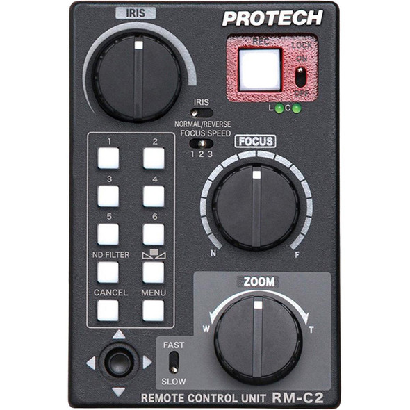 IDX RM-C2 LANC Lens Remote Controller with ND Button for Canon, Sony Handheld Camcorder