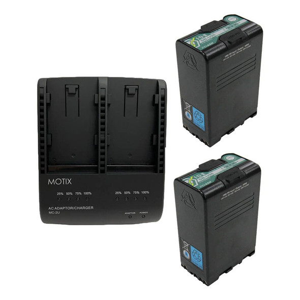 IDX MC-2U50 PD 2x Sony SB-U50 PD Battery with Charger Kit