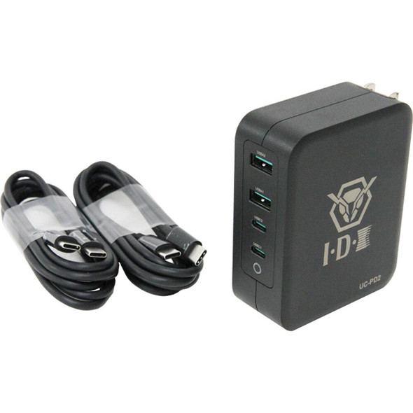 IDX UC-PD2 60W Portable Quad-Channel Charger for USB-PD Port Batteries