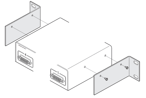 Adder RMK7 Universal rackmount kit for 1U products including analogue secure switches part code prefixes AVSC and AVSV