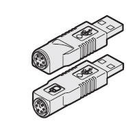 Adder VSA92 PS/2 to USB keyboard adaptor (purple) for iPEPS products