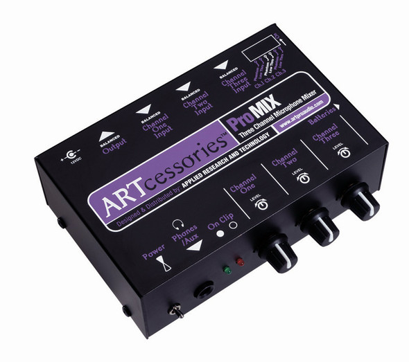 ART PROMIX PRO MIX 3 Channle XLR MIXER