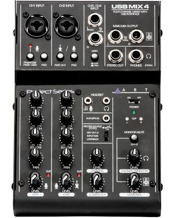 ART USBMIX4 Four Channel Mixer / USB Interface