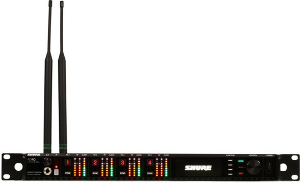 Shure AD4Q-DC-B Four-Channel Digital Wireless Receiver 606-810 MHz