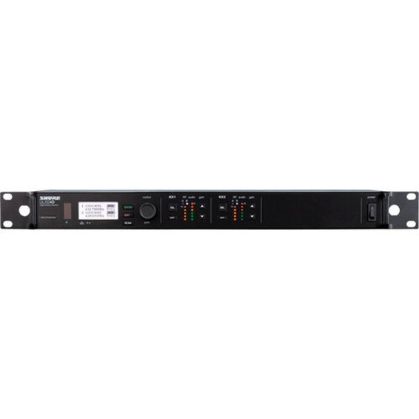 Shure ULXD4DGV-J50A Dual-Channel Digital Wireless Receiver with Always-On Encryption (J50A: 572 to 608 + 614 to 616 MHz)