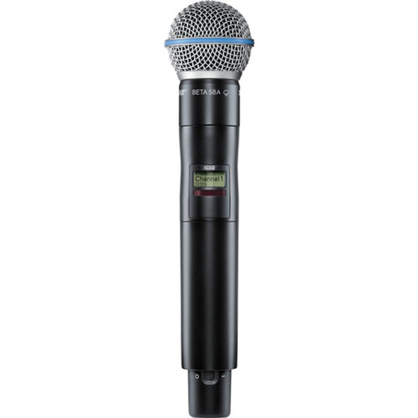 Shure ADX2/B58-G57 Digital Handheld Wireless Microphone Transmitter with Beta 58A Capsule (G57: 470 to 616 MHz)