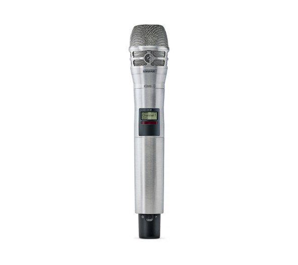 Shure AD2/K8N-K54 Axient Digital Handheld Transmitter with KSM8B Mic Capsule, Nickel