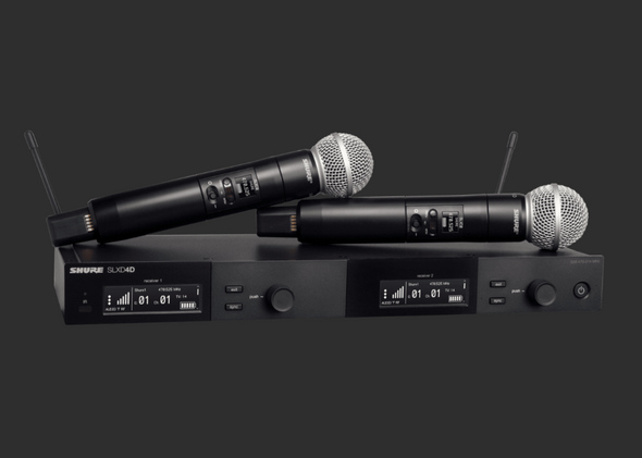 Shure SLXD24D/SM58-G58 Dual-Channel Wireless Handheld Microphone System with SM58 Capsule