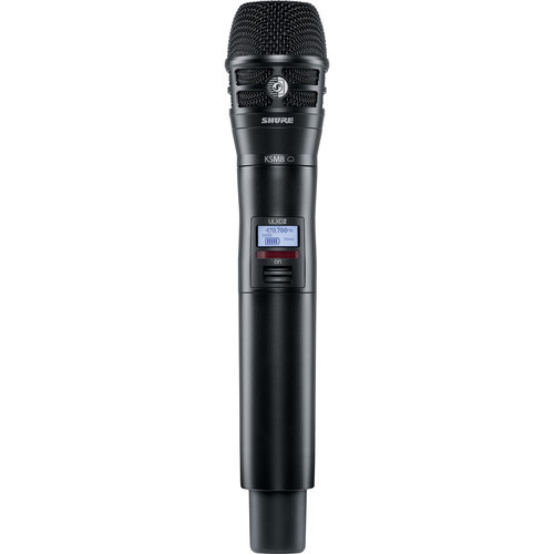 Shure ULXD2/K8B-G50 Handheld Transmitter with KSM8 Mic Capsule (G50: 470.120 to 533.920 MHz, Black)
