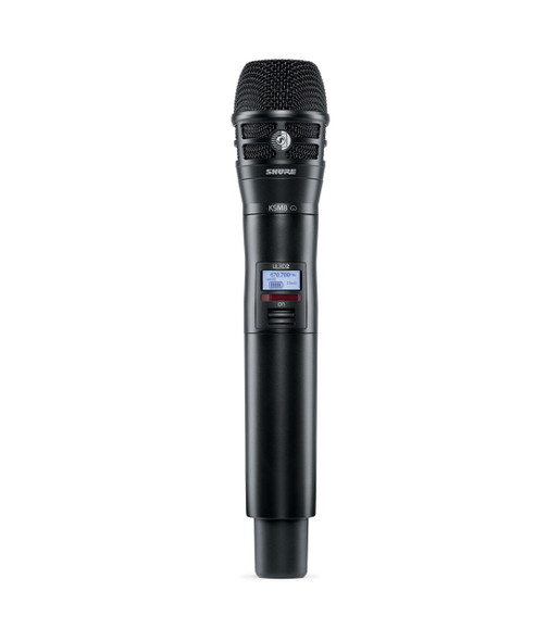 Shure ULXD2/K8B-J50A Series Digital Wireless Handheld Transmitter with KSM8 Microphone, Black