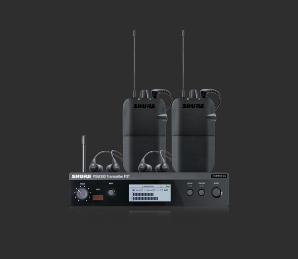 Shure P3TR112TW-H20 PSM300 Twin Pack H20 518-542 MHz