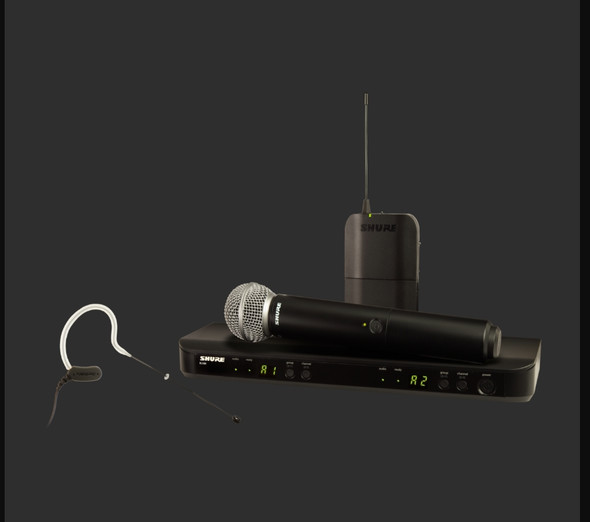 Shure BLX1288/MX153-H10 Wireless Combo System with SM58 Handheld and MX153 Earset H10 (542 - 572 MHz)