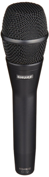 Shure KSM9HS Dual Pattern (Hypercardioid/Subcardioid) Condenser Handheld Vocal Microphone (Black)