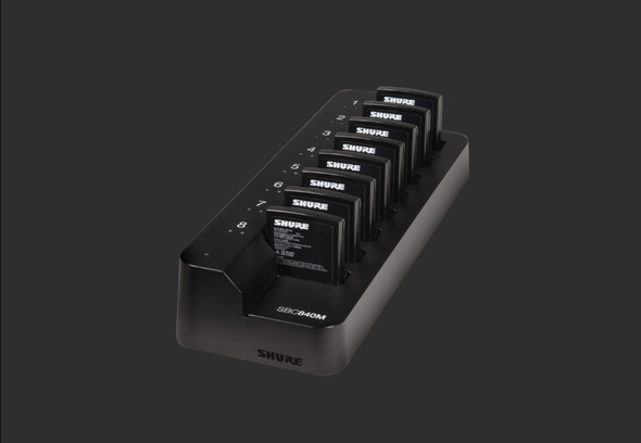 Shure SBC840M-US 8-Bay Networked Battery-Only Tray Charger (SB910M)