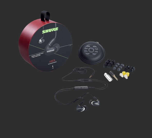 Shure AONIC４SE42HYBK＋UNI‐A Shure SE42HYBK+UNI AONIC 4 Sound Isolating Earphones - Black