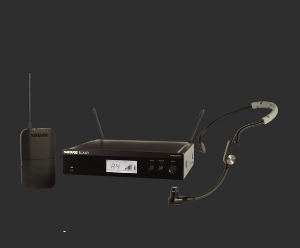 Shure BLX14R/SM35-H10 BLX Series Single-Channel Rackmount Wireless Microphone System with SM35 Headset