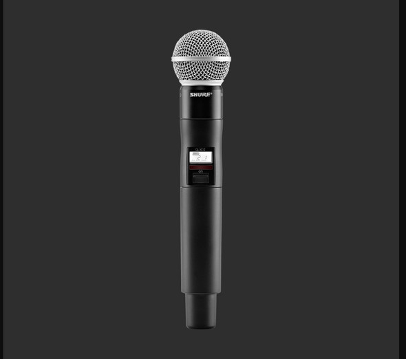 Shure QLXD2/SM58-J50A QLX-D Series Digital Wireless Handheld Transmitter with SM58 Microphone J50A (572-608 MHz + 614-616 MHz)