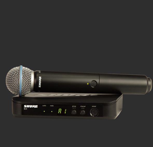 Shure BLX24/B58-H9 BLX Series Single-Channel Wireless Microphone System with Beta 58A Handheld H9 (512 - 542 MHz)