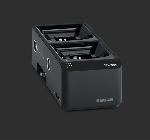 Shure SBC220-US 2 Bay Networked Charging Station with Power Supply