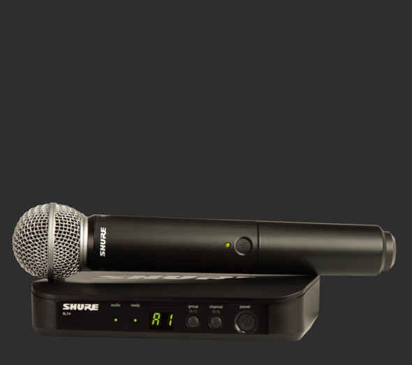 Shure BLX24/SM58-H9 BLX Series Single-Channel Wireless Microphone System with SM58 Handheld H9 (512 - 542 MHz)