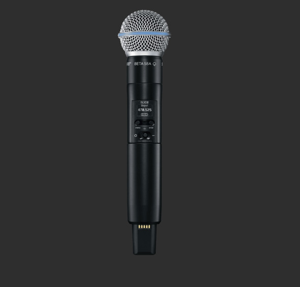 Shure SLXD2/B58-G58 Wireless Handheld Microphone Transmitter with Beta 58 Capsule
