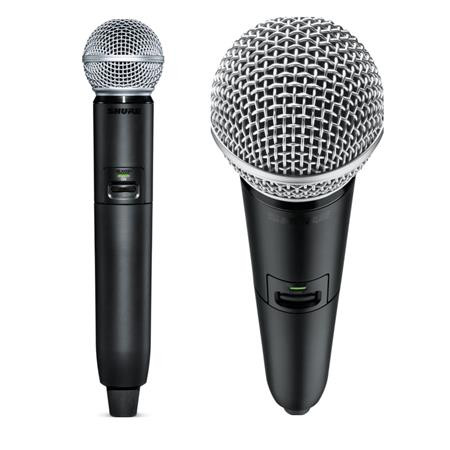 Shure GLXD2+/SM58-Z3 Digital Wireless Dual Band Handheld Transmitter with SM58 Vocal Microphone