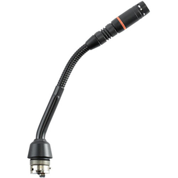 Shure MX405RLP/C Shock-Mounted Gooseneck Mic with Cardioid Capsule, No Preamp, and Red LED Ring on Top (Black)