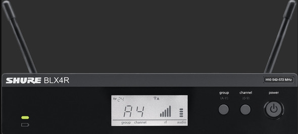 Shure BLX4R-H10 BLX Series Single-Channel Rackmount Wireless Receiver H10 (542 - 572 MHz)