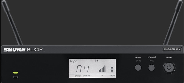 Shure BLX4R-H11 BLX Series Single-Channel Rackmount Wireless Receiver H11 (572 - 596 MHz)