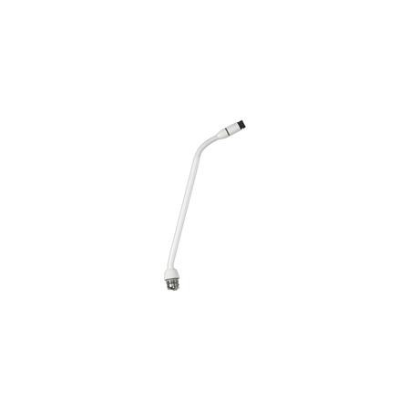 Shure MX410WRLP/N 10in Microflex Modular Gooseneck Microphone with Light Ring Status Indicator, No Preamp, White