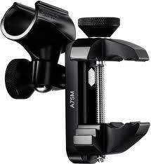 Shure A75M Universal Microphone Mount with Large and Small Clip Adapters and Universal Threaded Adapter Post