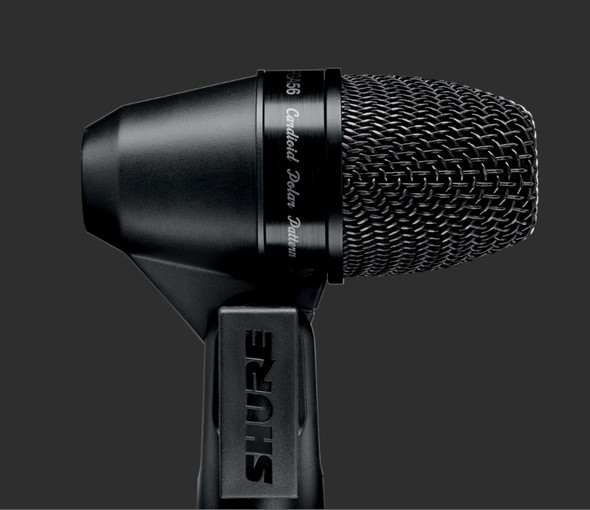 Shure PGA56-XLR Cardioid Dynamic Drum Microphone with Clip Mount and 15ft XLR Cable