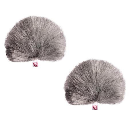 Shure RPM40MWJ TwinPlex Rycote MiniWindjammer for TL Lavalier Microphones, Gray, 2-Pack