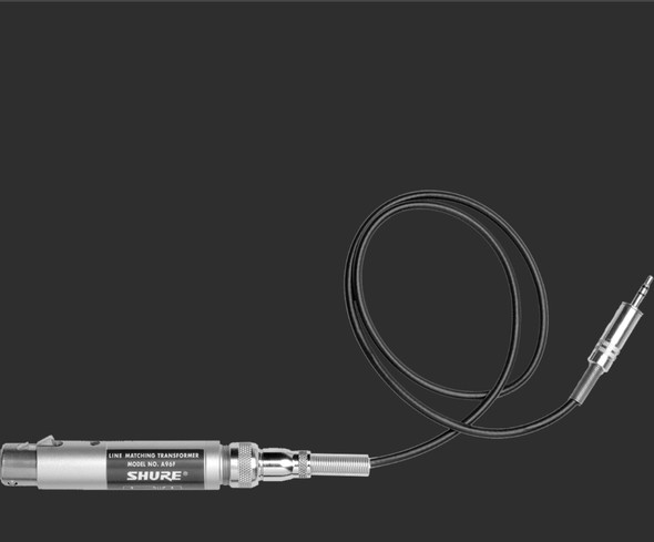 Shure A96F 2-feet Camcorder Transformer Cable - XLRF to 3.5mm Male