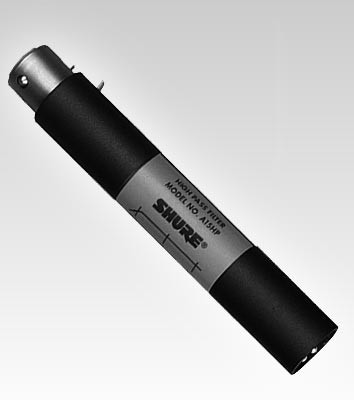 Shure A15HP In-Line High-Pass Filter - XLRF to XLRM