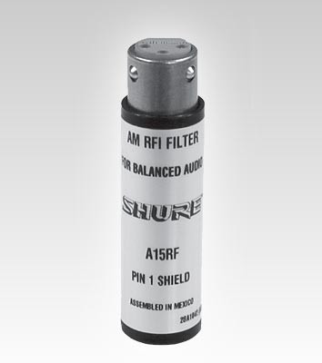 Shure A15RF RF Filter, XLR In/Out, Passes Phantom Power