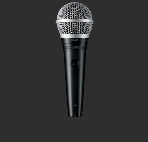 Shure PGA48-XLR Cardioid Dynamic Vocal Microphone with 15ft XLR Cable